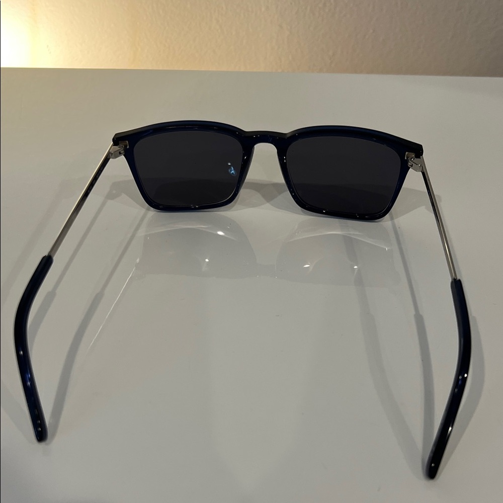 Saint Laurent Dark Blue Square Sunglasses - Picture 4 of 5